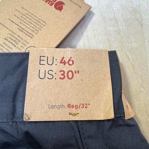 Fjallraven Vidda Pro Ventilated Trousers Mens 30 Dark Grey Black F87178 NWT
